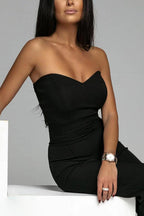 Dames jumpsuit met off-shoulder corset ontwerp - elegante avondkleding voor dames