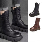 Veter combat boots - dameslaarzen met chunky zool - Bakkermode.nl