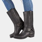 Leren cowboylaarzen - duurzame vintage stijl damesfootwear - Bakkermode.nl