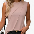 Dames mouwloze blouse - elegante en stijlvolle top voor casual en zakelijke looks
