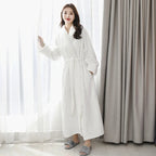 Fleece badjas - comfortabele dames ochtendjas - Bakkermode.nl