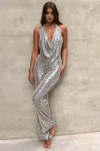 Pailletten jumpsuit - elegante dames party outfit