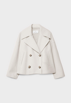 Dames double breasted jas - elegante buitenjas voor casual en kantoor - verfijnd laagjesstuk, duurzame stof