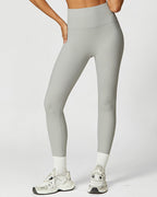 Hoge taille geribbelde sportleggings - damesactivewear voor fitness