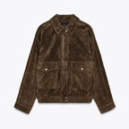 Dames oversized jas - luxueuze suede layering voor casual uitjes