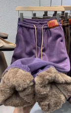 Jogging shorts - fleece-gevoerde dames casual shorts