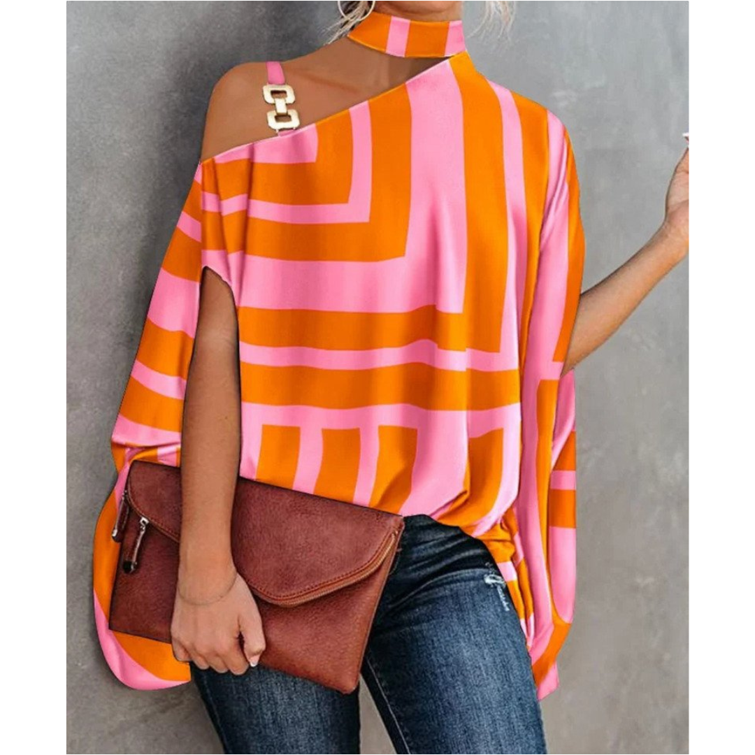 Trendy off-shoulder top voor vrouwen - lichte blouse voor dagelijkse uitjes