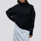 Vrouwen oversized turtleneck trui van luxe breiwerk - voor casual lagen in de herfst & winter