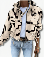 Bikerjack - trendy beige dames utility jack