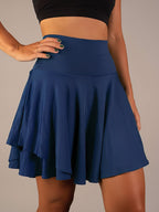 Dames a-lijn rok met geïntegreerde shorts - ademend activewear voor casual en sportieve activiteiten