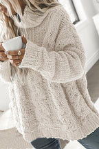 Chunky brei trui - gezellige oversized dames sweater - Bakkermode.nl