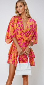 Floral mini jurk - elegante cocktailoutfit voor dames