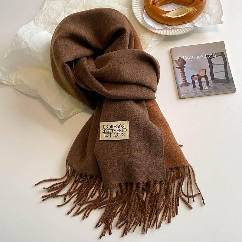 Verzorgende dubbelzijdige sjaal - luxe cashmere-gevoel dameswrap - Bakkermode.nl