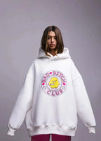 Oversized hoodie met eendenprint - casual dames sweater - Bakkermode.nl