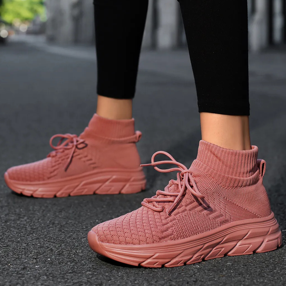 Dames gebreide sok trainers - ademend lichtgewicht schoeisel voor dagelijks gebruik