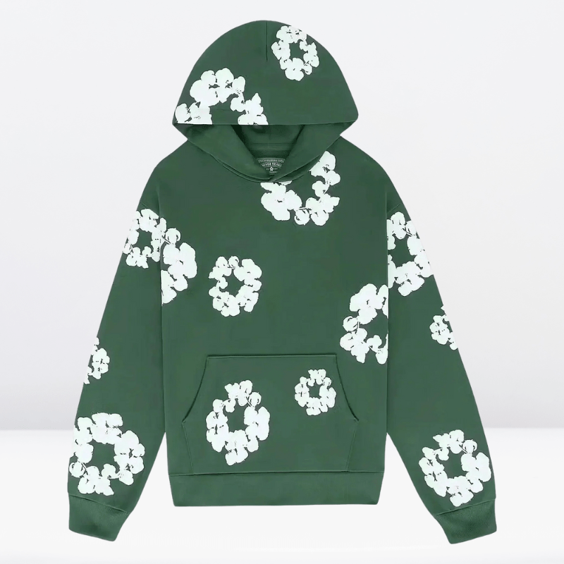 2-delige vrouwenhoodie loungewear set met bloemenprint - trendy katoenen ensemble voor casual gebruik