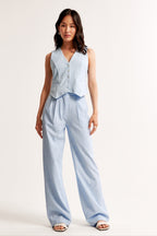 2-delige dames tailored suit blazer en broek set - stijlvolle kantooroutfit