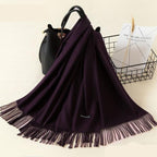 Kasjmieren winterash shawl - luxe dameswrap - Bakkermode.nl