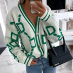 Gebreide cardigan - elegante dames oversized knitwear