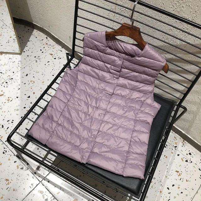Lichte gewatteerde dames gilet - puffer vest