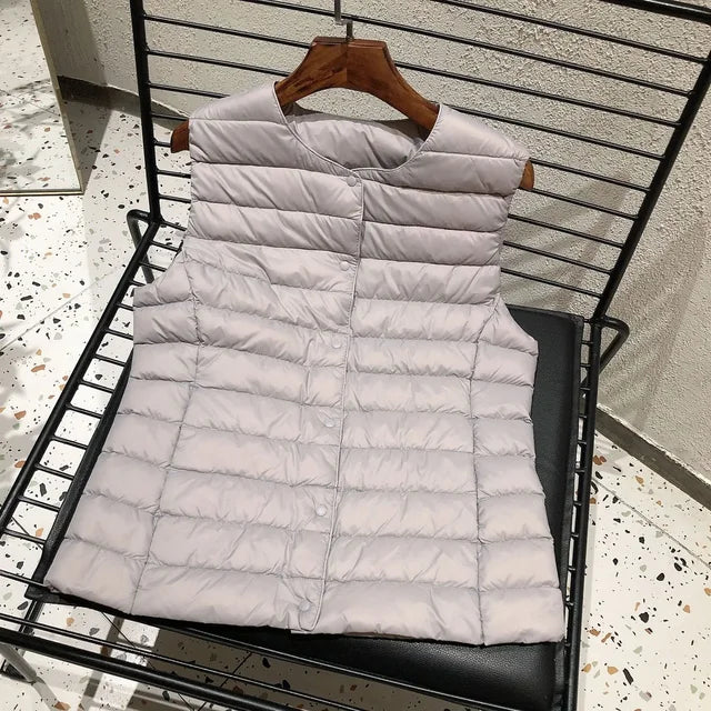 Lichte gewatteerde dames gilet - puffer vest