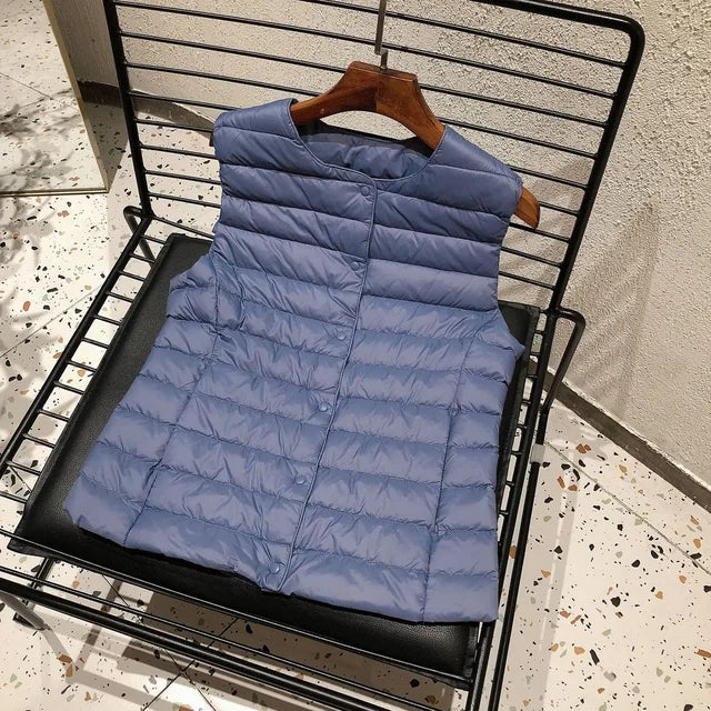 Lichte gewatteerde dames gilet - puffer vest