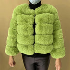 Damesjas van imitatiebont - stijlvol en zacht getextureerd - Bakkermode.nl