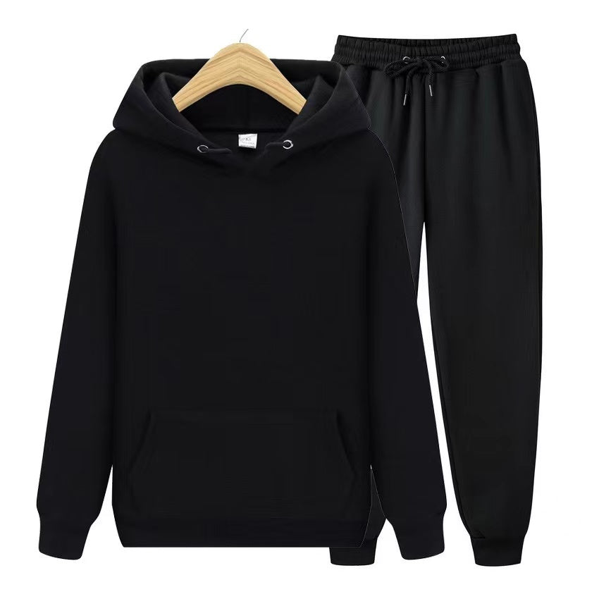 2-delige trainingsoutfit - trendy zwarte hoodie en joggingset voor dames