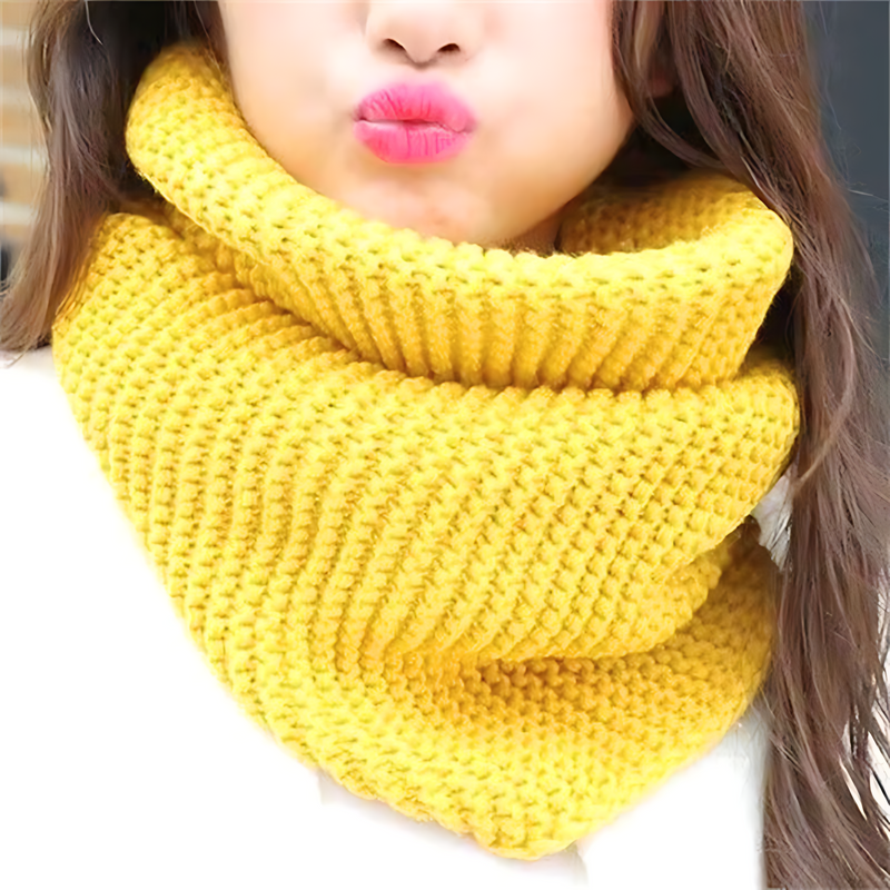 Gebreide infinity sjaal - warme dames winteraccessoire - Bakkermode.nl