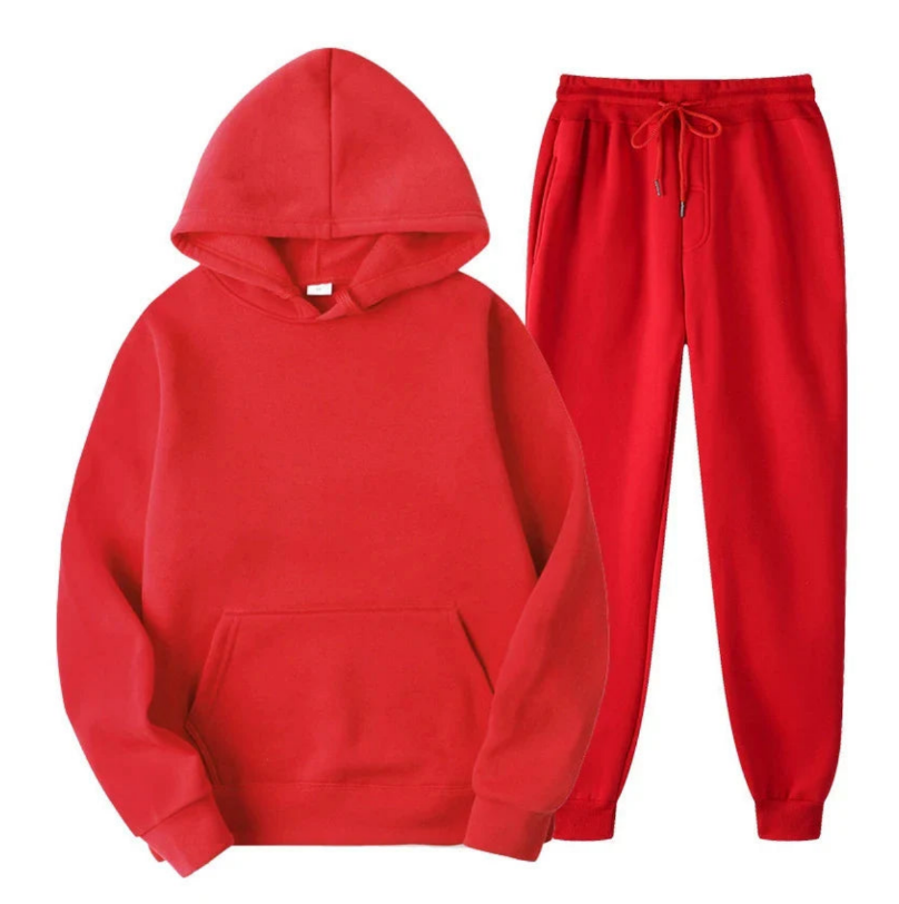 2-delige hoodie en joggingset - gezellige dames loungekleding