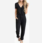Jumpsuit - stijlvolle dames v-hals casual outfit