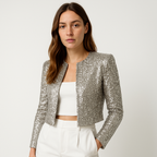 Dames paillettenjas - elegante en stijlvolle avondblazer