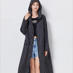 Waterdichte regenjas - lange damesjacket met capuchon