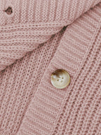 Gebreide cardigan - vrouwelijke chunky knit button-up sweater