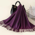 Kasjmieren winterash shawl - luxe dameswrap - Bakkermode.nl