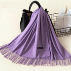 Kasjmieren winterash shawl - luxe dameswrap - Bakkermode.nl