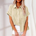 Dames blouse met relaxte pasvorm - lichte casual top voor dagelijks gebruik