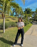 Dames cargo broeken - lichtgewicht casual broek met relaxed rechte snit voor dagelijks gebruik