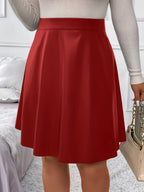 A-lijn leren rok - elegante pu damesrok