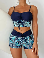 2-delige dames bikini set - trendy crop top en boyshorts