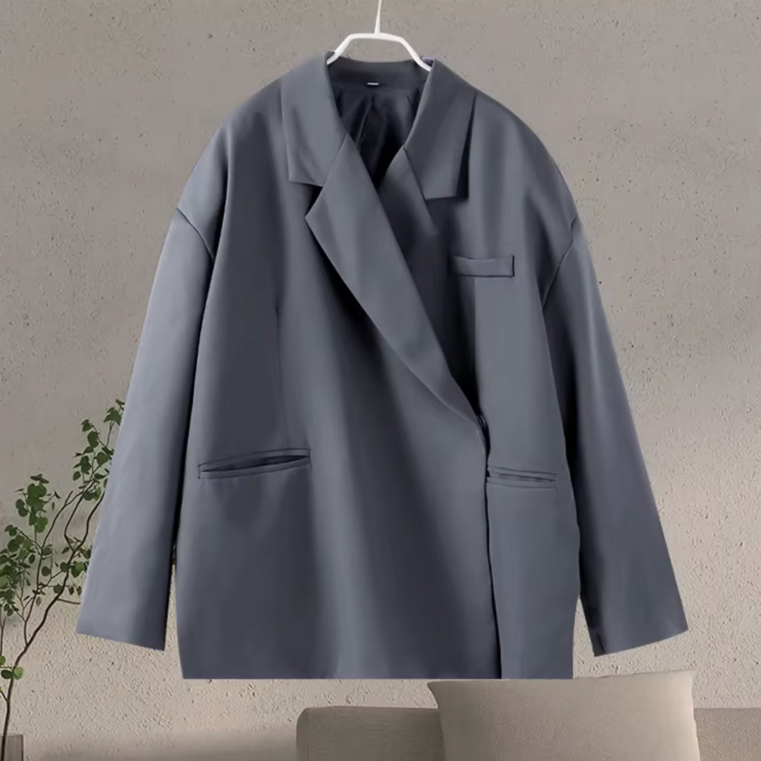 Dames oversized blazer - elegante outerwear voor kantoor en casual stijl