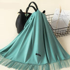 Kasjmieren winterash shawl - luxe dameswrap - Bakkermode.nl