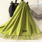 Kasjmieren winterash shawl - luxe dameswrap - Bakkermode.nl