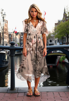 Elegante bloemenjurk