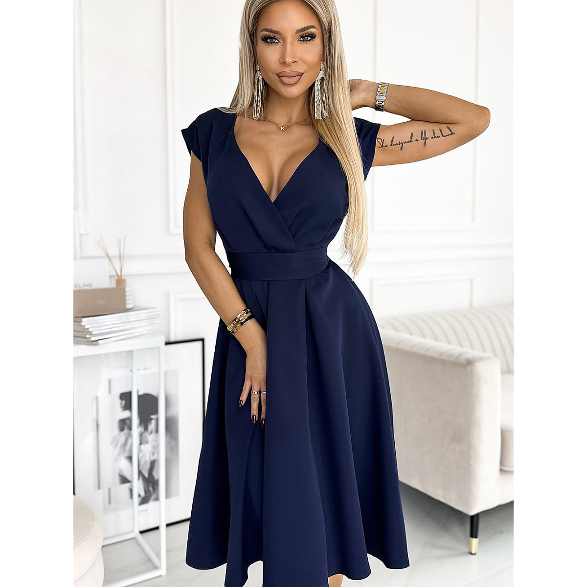 Elegante roze jurk - Bakkermode.nl