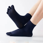 5-delige set teentjesokken - unieke katoenen vijfteensokken voor dames