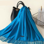 Kasjmieren winterash shawl - luxe dameswrap - Bakkermode.nl