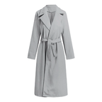 Elegante lange wikkeljas - stijlvolle winterouterwear voor dames - Bakkermode.nl