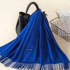 Kasjmieren winterash shawl - luxe dameswrap - Bakkermode.nl