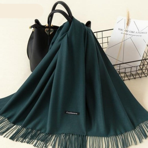 Kasjmieren winterash shawl - luxe dameswrap - Bakkermode.nl